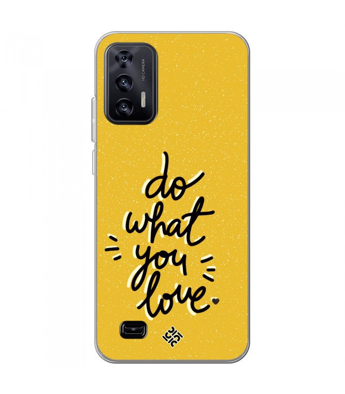 Funda para [ Oukitel C31 ] Dibujo Frases Guays [ Do What You Love ] de Silicona Flexible para Smartphone