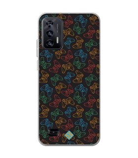 Funda para [ Oukitel C31 ] Dibujo Gamers [ Mandos Xbox ] de Silicona Flexible para Smartphone 