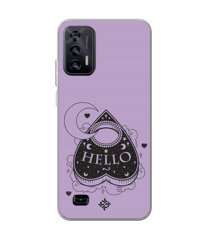 Funda para [ Oukitel C31 ] Dibujo Gotico [ Dieza de la Ouija - Hello ] de Silicona Flexible