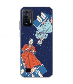 Funda para [ Oukitel C31 ] Dibujo Japones [ Los dioses Japoneses Desde Arriba ] de Silicona