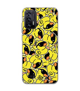 Funda para [ Oukitel C31 ] Dibujo Mascotas [ Pegatinas Patito Cool ] de Silicona Flexible para Smartphone