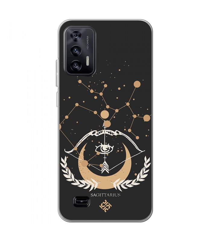 Funda para [ Oukitel C31 ] Dibujo Zodiaco [ Signo Zodiacal - Sagitario ] de Silicona Flexible para Smartphone 