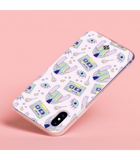 Funda para [ Blackview Oscal C80 ] Dibujo Cute [ Chaqueta Retro de Color Pastel Años 90 ] de Silicona Flexible