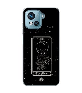 Funda para [ Blackview Oscal C80 ] Dibujo Esotérico [ Carta del Tarot - The Moon ] de Silicona Flexible