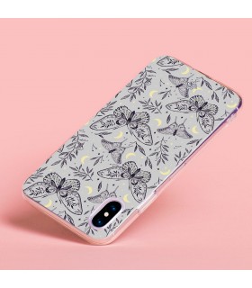 Funda para [ Blackview Oscal C80 ] Dibujo Esotérico [ Boho Fondo Mágico con Elementos de Espacio Gris Estrellas ] 