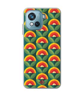 Funda para [ Blackview Oscal C80 ] Dibujos Retro [ Diseño Flor - Retro ] de Silicona Flexible