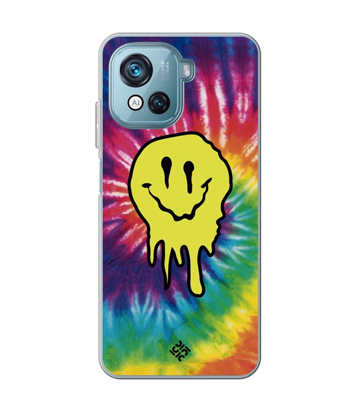 Funda para [ Blackview Oscal C80 ] Dibujo Tendencias [ Sonrisa Smile Swirl Abstracto ] de Silicona