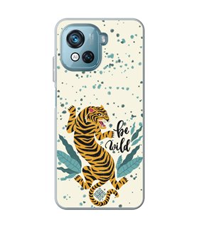 Funda para [ Blackview Oscal C80 ] Dibujo Tendencias [ Tigre - Be Wild ] de Silicona Flexible para Smartphone 