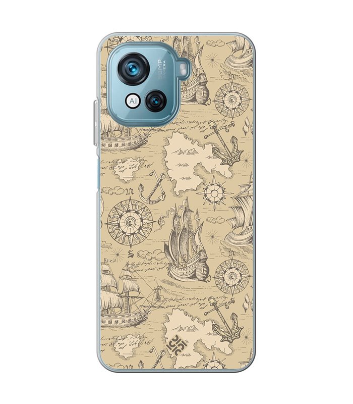 Funda para [ Blackview Oscal C80 ] Dibujo Auténtico [ Estampado Vintage de Viajes, Aventura ] de Silicona