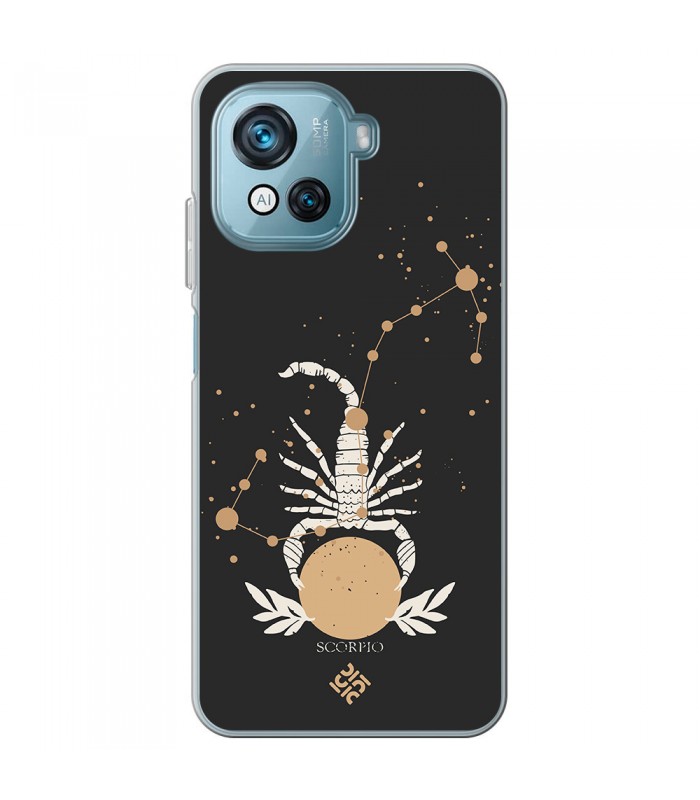 Funda para [ Blackview Oscal C80 ] Dibujo Zodiaco [ Signo Zodiacal - Escorpio ] de Silicona Flexible para Smartphone 