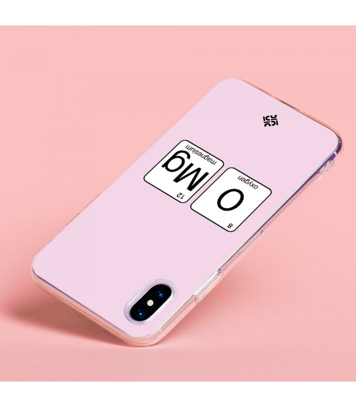 Funda para [ Xiaomi Redmi Note 12 Pro 5G ] Dibujo Frases Guays [ Oxigeno + Magnesio - OMG ] de Silicona Flexible