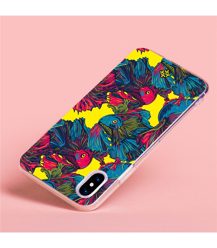 Funda para [ Xiaomi Redmi Note 12 Pro 5G ] Dibujo Auténtico [ Patrón de Pescado Betta ] de Silicona Flexible para Smartphone