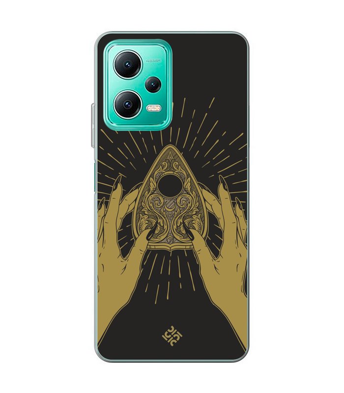 Funda para [ Xiaomi Redmi Note 12 5G ] Dibujo Esotérico [ Planchette Oráculo ] de Silicona Flexible para Smartphone