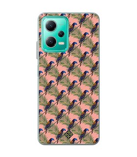 Funda para [ Xiaomi Redmi Note 12 5G ] Dibujo Mascotas [ Estampado Tropical - Pájaro de Madagascar ] 