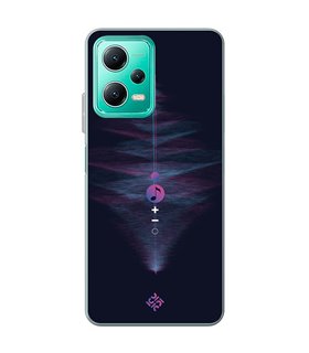 Funda para [ Xiaomi Redmi Note 12 5G ] Diseño Música [ Dibujo Abstracto Música ] de Silicona Flexible