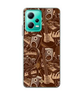 Funda para [ Xiaomi Redmi Note 12 5G ] Diseño Música [ Ilustración Instrumentos Musicales - Arte musical ] 