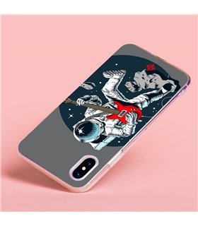 Funda para [ Xiaomi Redmi Note 12 5G ] Diseño Música [ Guitarrista Espacial ] de Silicona Flexible