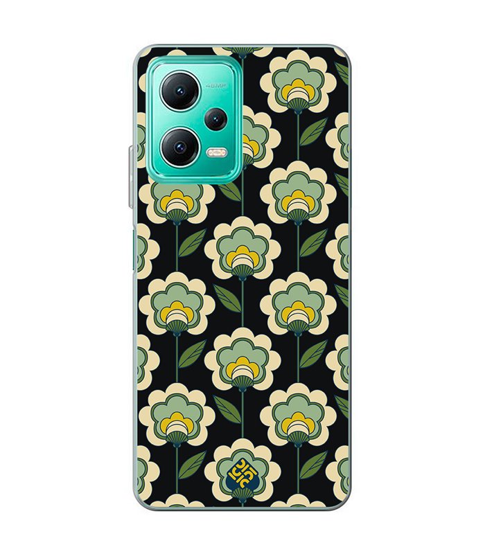 Funda para [ Xiaomi Redmi Note 12 5G ] Dibujos Retro [ Planta Verde - Retro ] de Silicona Flexible