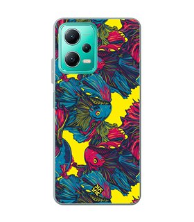 Funda para [ Xiaomi Redmi Note 12 5G ] Dibujo Auténtico [ Patrón de Pescado Betta ] de Silicona Flexible para Smartphone