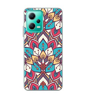 Funda para [ Xiaomi Redmi Note 12 5G ] Dibujo Auténtico [ Mosaico Floral Mandala ] de Silicona Flexible para Smartphone