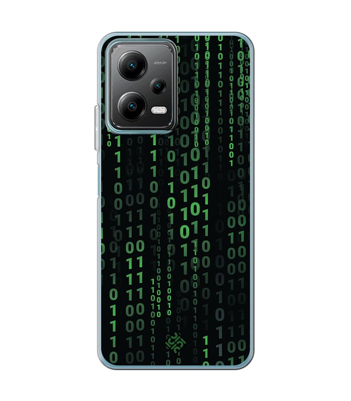 Funda para [ POCO X5 5G ] Cine Fantástico [ Números Binarios Matrix ] de Silicona Flexible para Smartphone