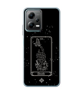 Funda para [ POCO X5 5G ] Dibujo Esotérico [ Carta del Tarot -  Death ] de Silicona Flexible para Smartphone
