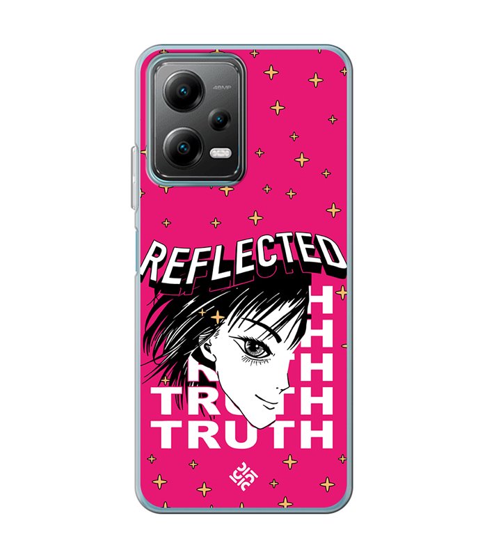 Funda para [ POCO X5 5G ] Dibujos Frikis [ Chica Manga Reflected Truth ] de Silicona Flexible para Smartphone