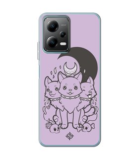 Funda para [ POCO X5 5G ] Dibujo Gotico [ Cute Cancerbero ] de Silicona Flexible para Smartphone 