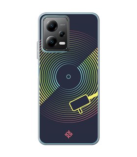 Funda para [ POCO X5 5G ] Diseño Música [ Dibujo Disco de Vinilo ] de Silicona Flexible