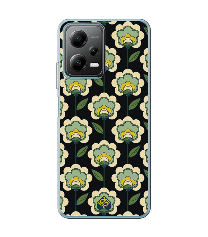 Funda para [ POCO X5 5G ] Dibujos Retro [ Planta Verde - Retro ] de Silicona Flexible