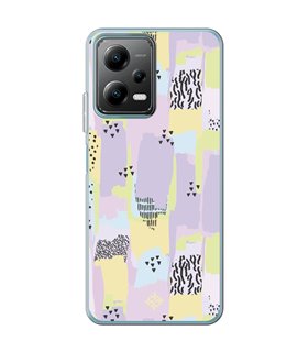 Funda para [ POCO X5 5G ] Dibujo Tendencias [ Patron Pinceladas Coloridas Con Estampado ] de Silicona 