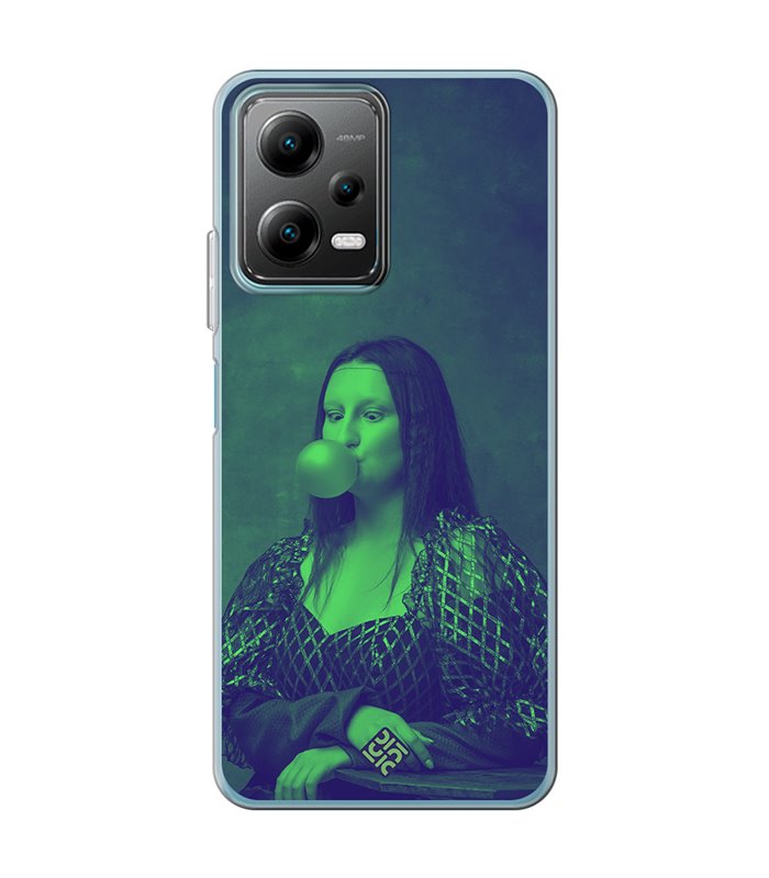 Funda para [ POCO X5 5G ] Dibujo Auténtico [ Mona Lisa Moderna ] de Silicona Flexible para Smartphone 