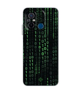 Funda para [ Xiaomi Redmi 12C ] Cine Fantástico [ Números Binarios Matrix ] de Silicona Flexible para Smartphone