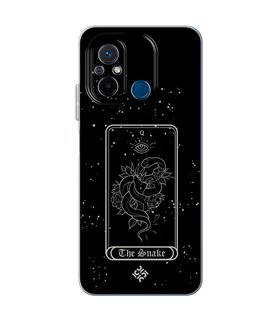 Funda para [ Xiaomi Redmi 12C ] Dibujo Esotérico [ Carta del Tarot - The Snake ] de Silicona Flexible