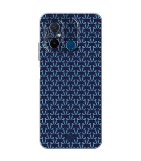 Funda para [ Xiaomi Redmi 12C ] Dibujo Japones [ Patron Abstracto Loto Azul ] de Silicona Flexible 