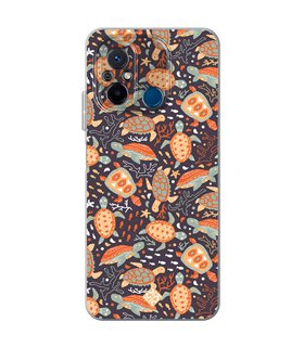 Funda para [ Xiaomi Redmi 12C ] Dibujo Mascotas [ Estampado de Tortugas ] de Silicona