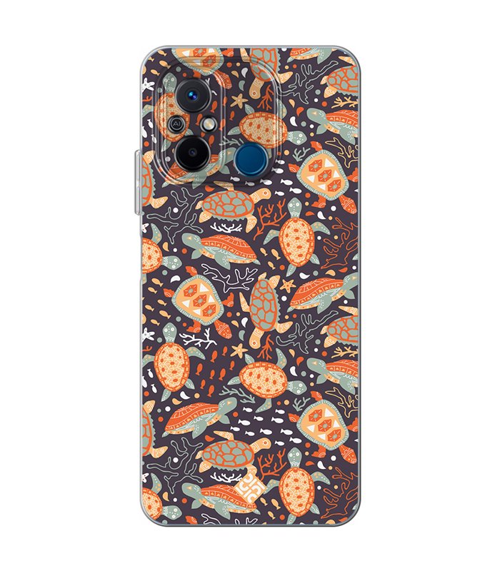 Funda para [ Xiaomi Redmi 12C ] Dibujo Mascotas [ Estampado de Tortugas ] de Silicona