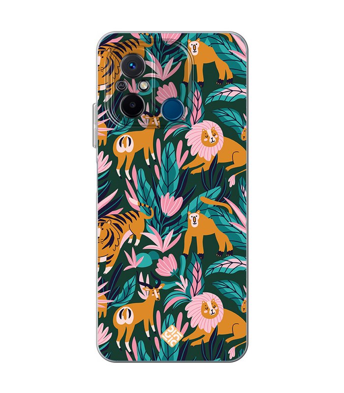 Funda para [ Xiaomi Redmi 12C ] Dibujo Mascotas [ Estampado Animales de Selva ] de Silicona Flexible