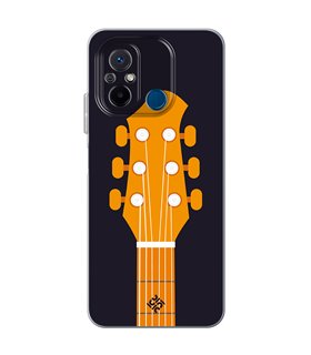 Funda para [ Xiaomi Redmi 12C ] Diseño Música [ Mástil y Pala de Guitarra ] de Silicona Flexible