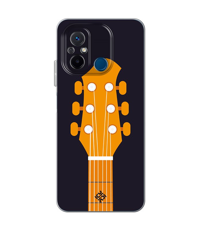 Funda para [ Xiaomi Redmi 12C ] Diseño Música [ Mástil y Pala de Guitarra ] de Silicona Flexible