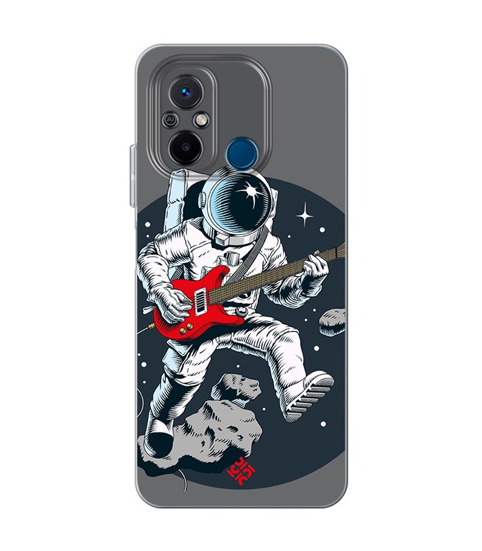 Funda para [ Xiaomi Redmi 12C ] Diseño Música [ Guitarrista Espacial ] de Silicona Flexible