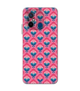 Funda para [ Xiaomi Redmi 12C ] Dibujos Retro [ Algodones Rosa - Caleidoscopio ] de Silicona