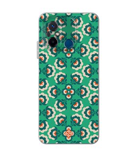 Funda para [ Xiaomi Redmi 12C ] Dibujos Retro [ Algodones Verdes - Caleidoscopio ] de Silicona