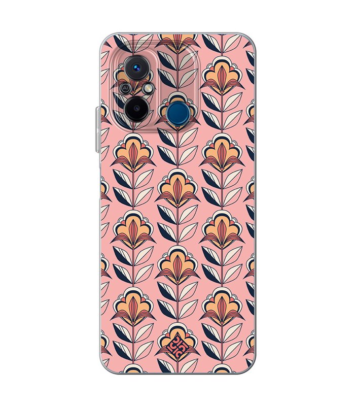 Funda para [ Xiaomi Redmi 12C ] Dibujos Retro [ Planta con Fondo Rosa - Retro ] de Silicona