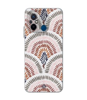 Funda para [ Xiaomi Redmi 12C ] Dibujo Tendencias [ Diseño Mosaico ] de Silicona Flexible para Smartphone 