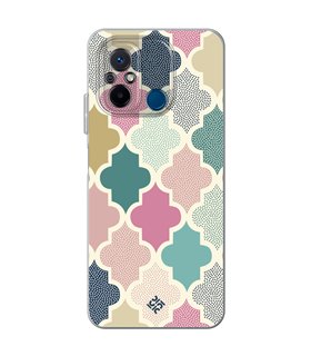 Funda para [ Xiaomi Redmi 12C ] Dibujo Tendencias [ Diseño Azulejos de Colores ] de Silicona Flexible 