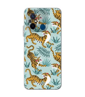 Funda para [ Xiaomi Redmi 12C ] Dibujo Tendencias [ Estampado de Tigres ] de Silicona Flexible para Smartphone 