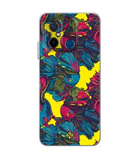 Funda para [ Xiaomi Redmi 12C ] Dibujo Auténtico [ Patrón de Pescado Betta ] de Silicona Flexible para Smartphone