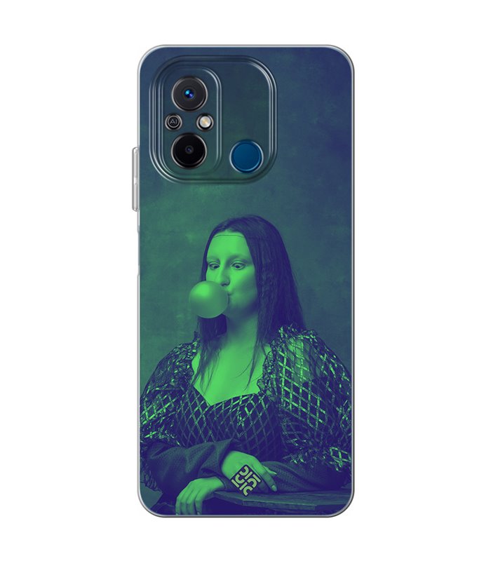 Funda para [ Xiaomi Redmi 12C ] Dibujo Auténtico [ Mona Lisa Moderna ] de Silicona Flexible para Smartphone 