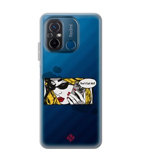 Funda para [ Xiaomi Redmi 12C ] Dibujo Auténtico [ Don't Call Me - Dibujo Pop Art ] de Silicona Flexible